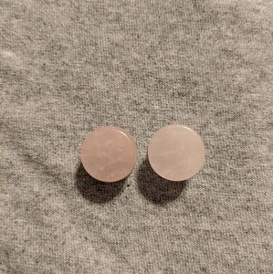 5/8 inch Rose Quartz Stone Plugs